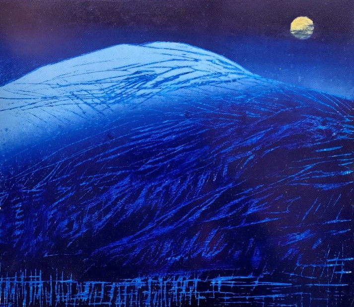 Måneskinn, 50x50 cm